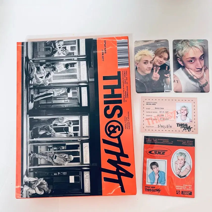 [BUNJANG] Stray Kids Bang Chan THIS&THAT THAT ver. Set / 방찬/스트레이키즈 THIS&THAT that ver.방찬세트