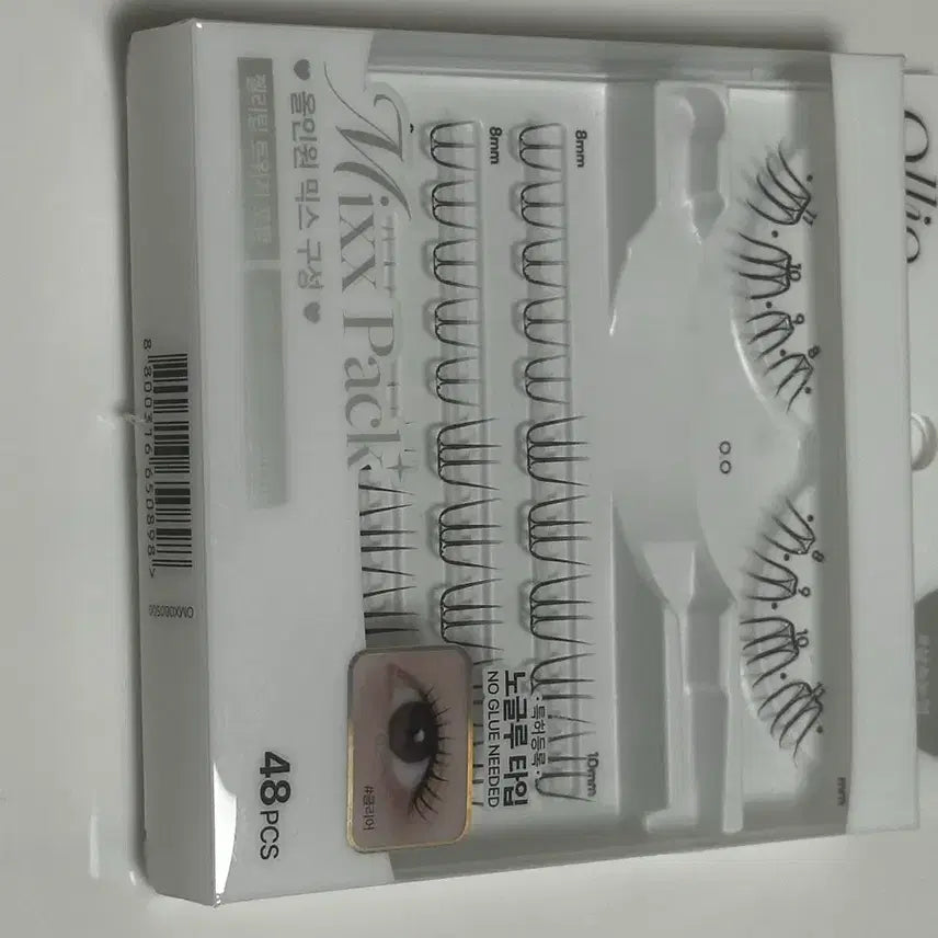 [BUNJANG] Olio No-Glue Clear Eyelashes - 48 Count / 올리오 노글루 아이래쉬 속눈썹 클리어 48개입