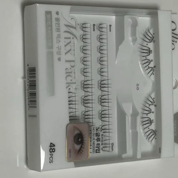 [BUNJANG] Olio No-Glue Clear Eyelashes - 48 Count / 올리오 노글루 아이래쉬 속눈썹 클리어 48개입