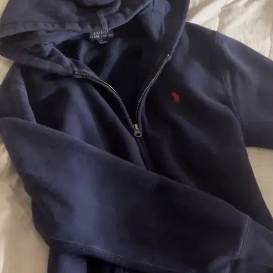 [BUNJANG] Polo Ralph Lauren Fleece Lined Hoodie Zip-Up Navy / 폴로 후드집업 기모