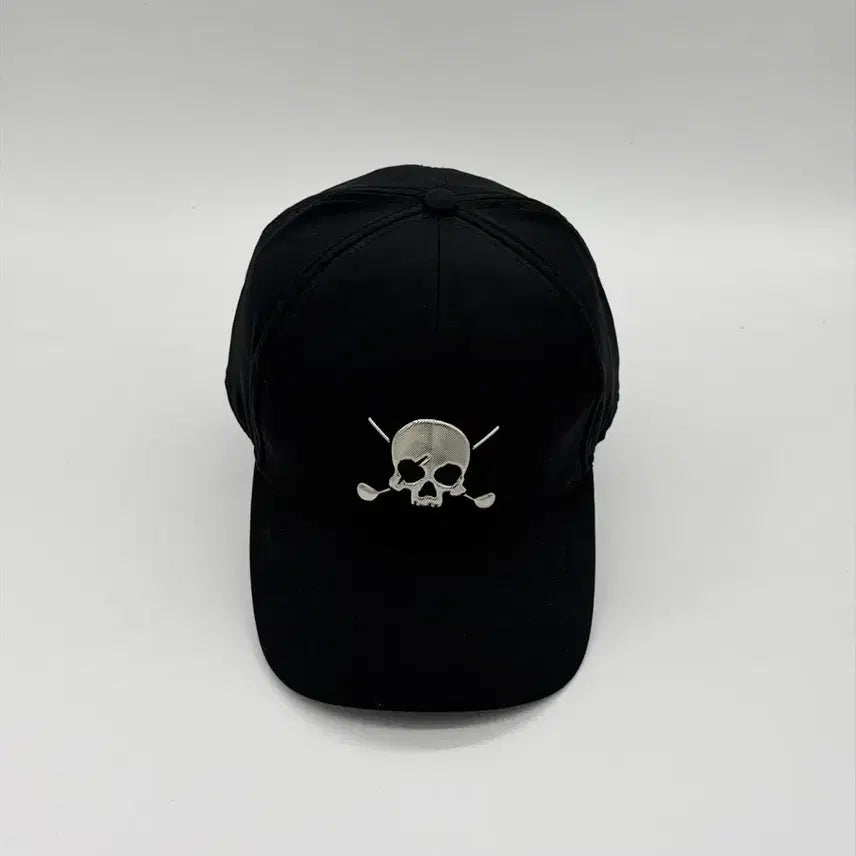 [BUNJANG] Volvik Skull Metal Logo Black Ball Cap / [F] Volvik 볼빅 스컬 메탈로고 블랙 볼캡 모자