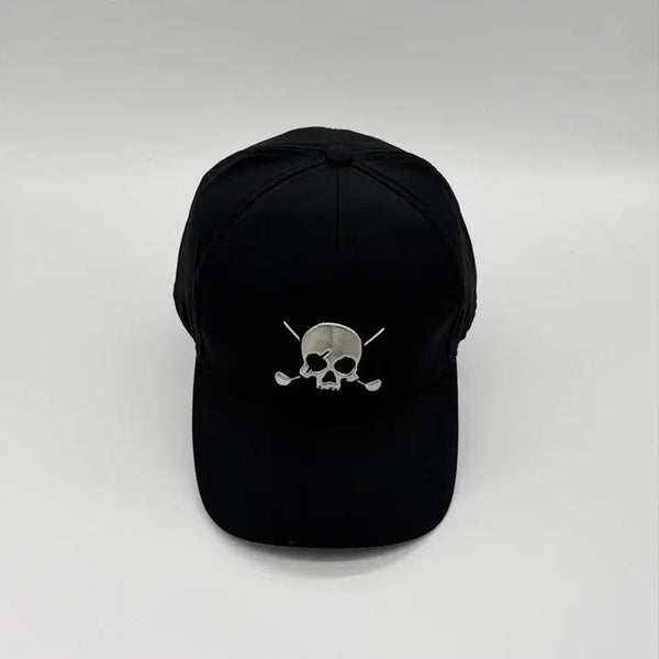 [BUNJANG] Volvik Skull Metal Logo Black Ball Cap / [F] Volvik 볼빅 스컬 메탈로고 블랙 볼캡 모자