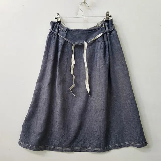 [BUNJANG] Koyom Linen Denim Skirt / koyom 린넨 데님 스커트