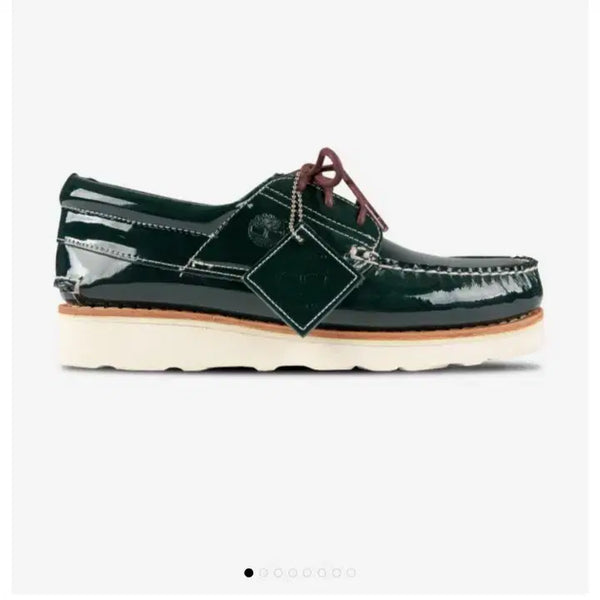 [BUNJANG] Cassina x Timberland 3-Eye Boat Shoes Green Khaki Loafers / 카시나 팀버랜드 3아이 보트슈즈 그린 카키 로퍼 구두 구동화 판매합니다