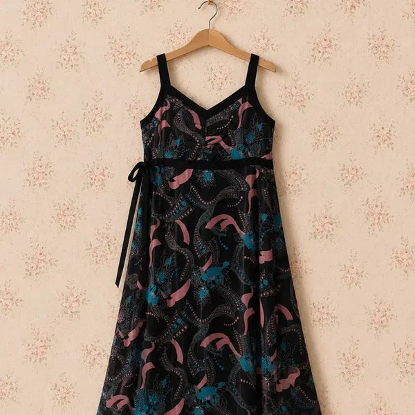 [BUNJANG] Paisley Pattern Midi Dress / 패턴원피스 페이즐리