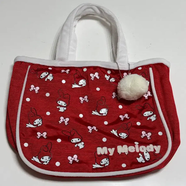 [BUNJANG] My Melody Vintage Tote Bag Pouch / 마이멜로디 고전 토트백 파우치