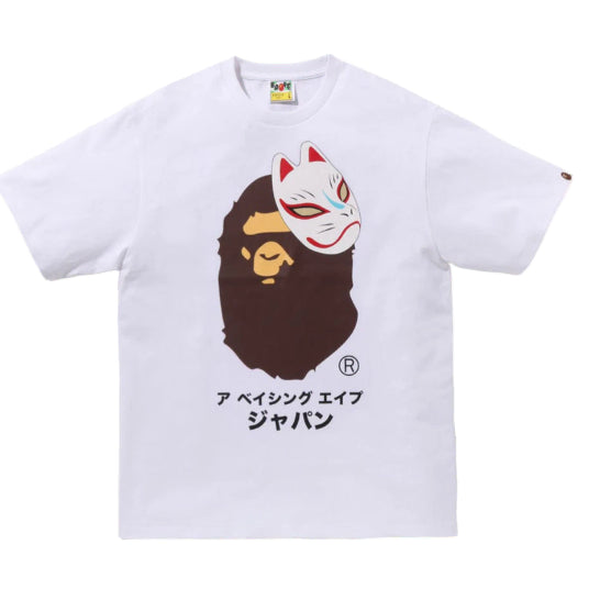 [BUNJANG] BAPE Japanese Fox Mask T-Shirt / [M] 베이프 재패니즈 폭스 마스크 티셔츠