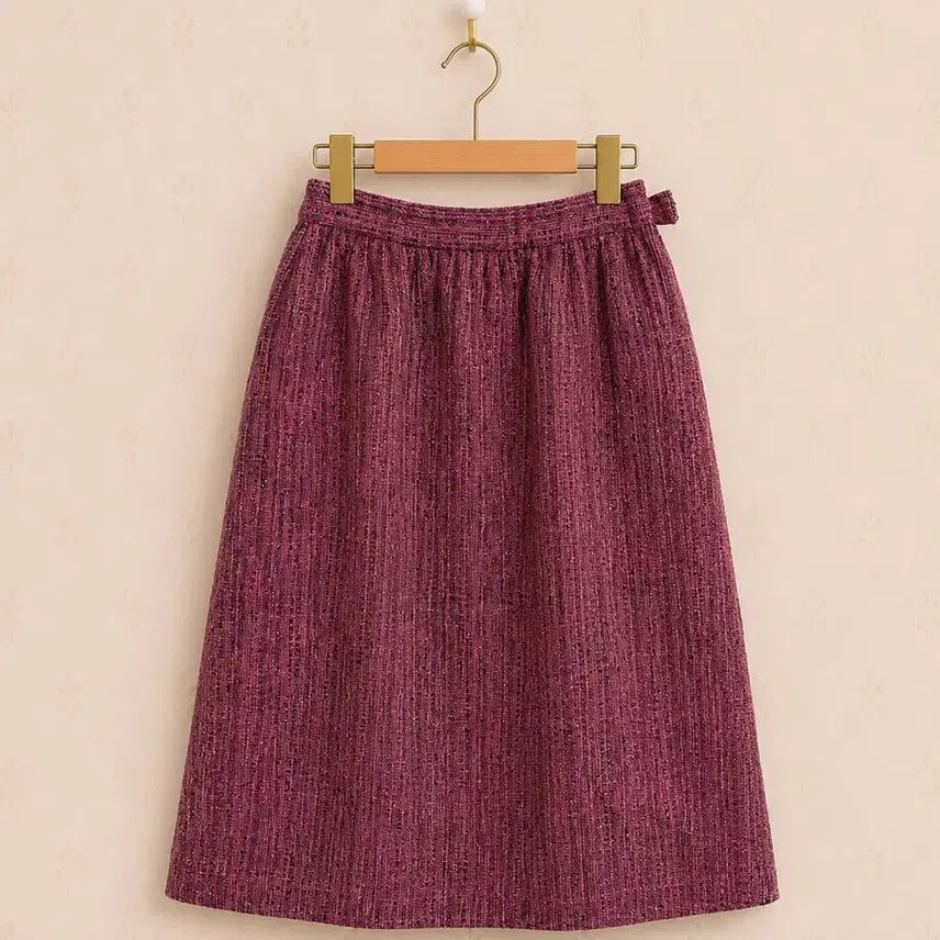 [BUNJANG] Vintage Tweed Midi Skirt / 트위드 빈티지 미디 스커트
