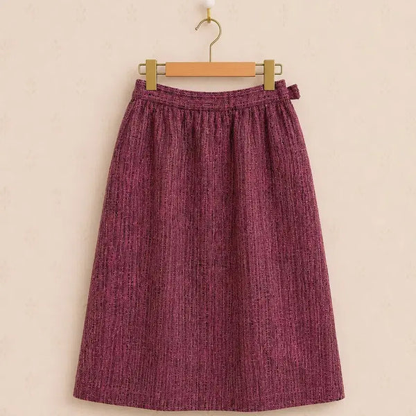 [BUNJANG] Vintage Tweed Midi Skirt / 트위드 빈티지 미디 스커트