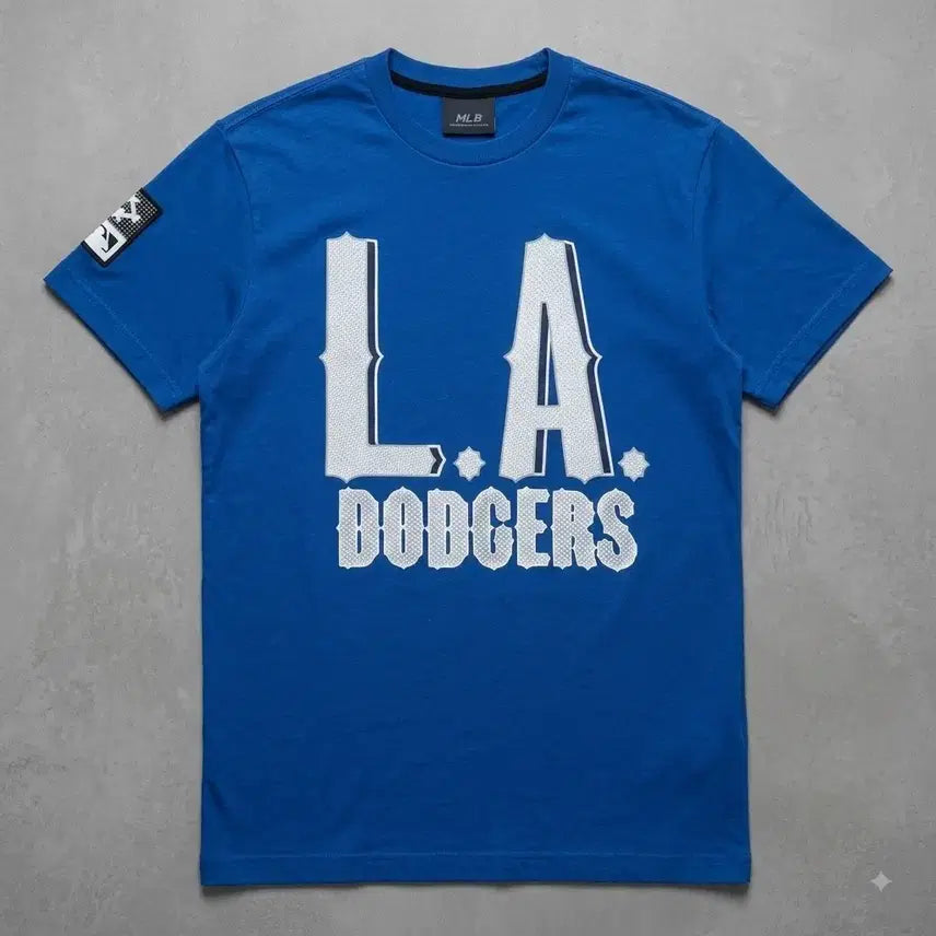 [BUNJANG] MLB LA Dodgers Short Sleeve T-Shirt (Size 100 / Blue) / MLB LA 다저스 반팔 티셔츠 (100 사이즈 / 블루)
