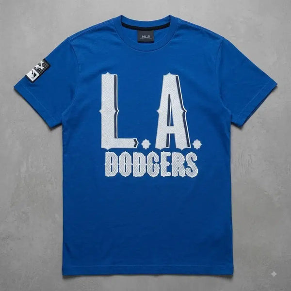 [BUNJANG] MLB LA Dodgers Short Sleeve T-Shirt (Size 100 / Blue) / MLB LA 다저스 반팔 티셔츠 (100 사이즈 / 블루)
