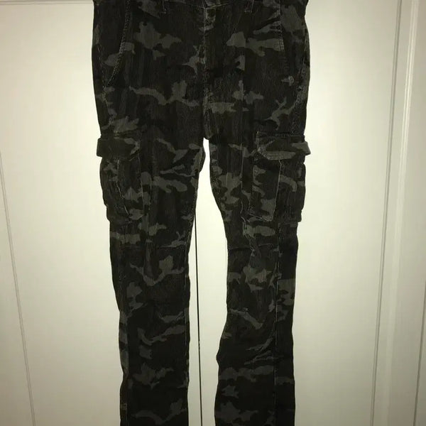 [BUNJANG] Vintage Camo Suede Cargo Pants Y2K / 빈티지 카모 카고팬츠 스웨이드 갸루 와투케 Y2K 샵오공이