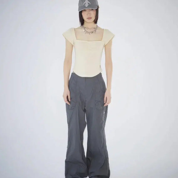 [BUNJANG] KOSEIO Side Zipper Line Pants Size 1 / 코이세이오 사이드 지퍼 라인 팬츠 1사이즈