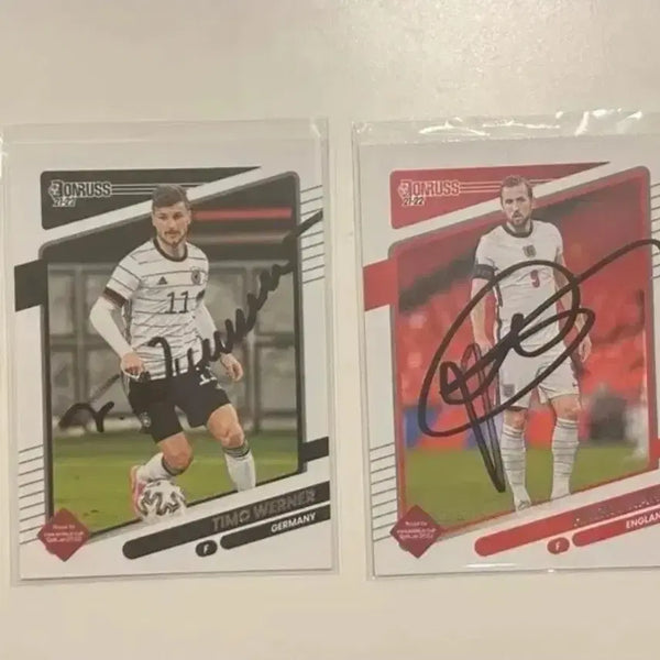 [BUNJANG] Timo Werner Harry Kane Autographed Card / 베르너 선수와 해리 케인 선수친필카드