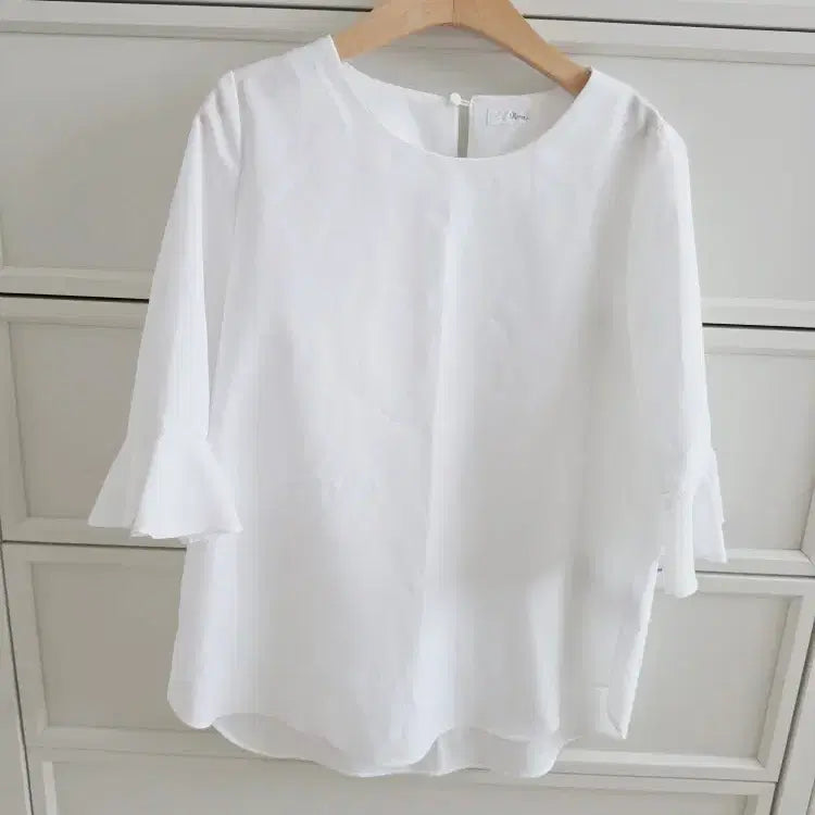 [BUNJANG] Roem White Blouse Free Size / roem 로엠 화이트 블라우스 F