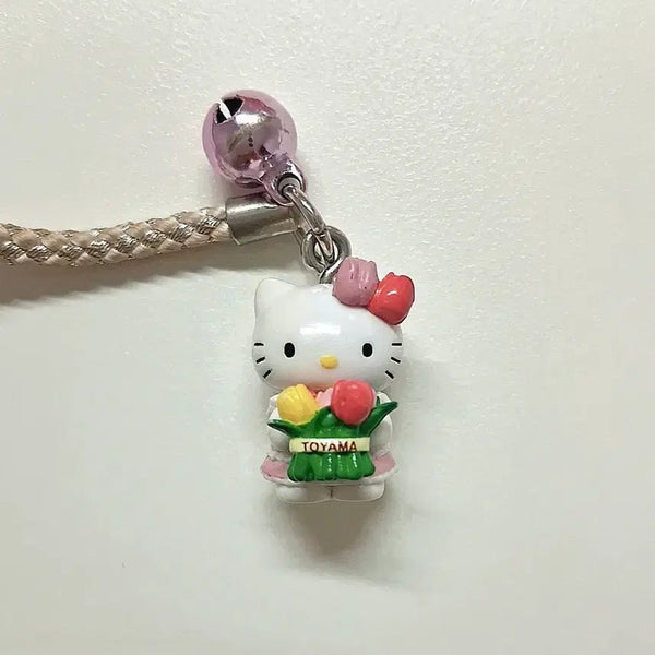 [BUNJANG] Vintage Kitty Strap with Bouquet / 고전키티스트랩