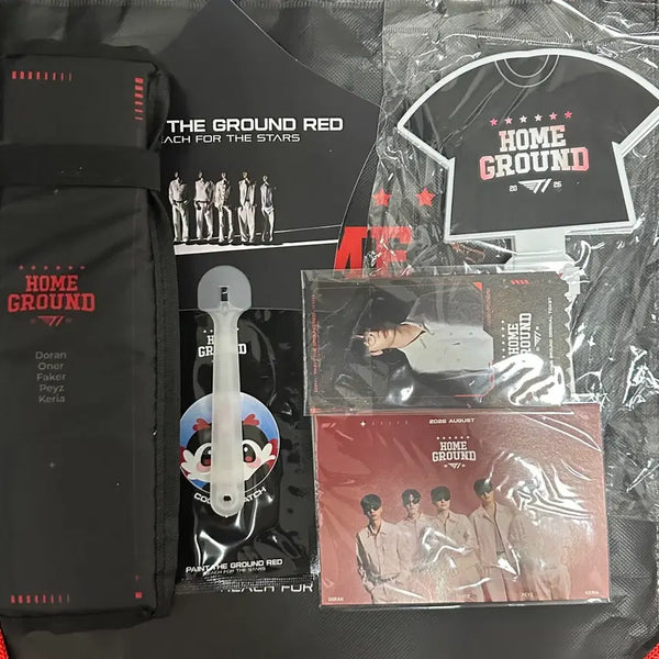 [BUNJANG] T1 Homeground Day 2 Exclusive Original Ticket Set / T1 홈그라운드 티원 홈그 2일차 입장 특전 굿즈 오리지널 티켓 세트 선수 자필 편지 방석 부채 타포린 백팩 쿨패치 클래퍼 썸머 페스타 스페셜 포토 엽서 6종세트
