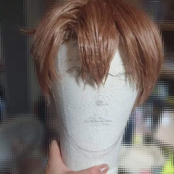 [BUNJANG] Brown Bond-Set Wig for Cosplay / 코스프레용 갈색 본드 셋팅 가발 팝니다