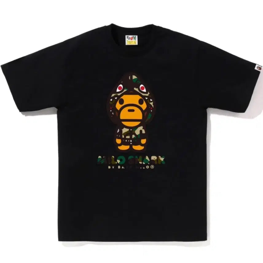 [BUNJANG] BAPE First Camo Milo Shark Kids T-Shirt Size 140 / (키즈) 카모 마일로 베이프 반팔 140