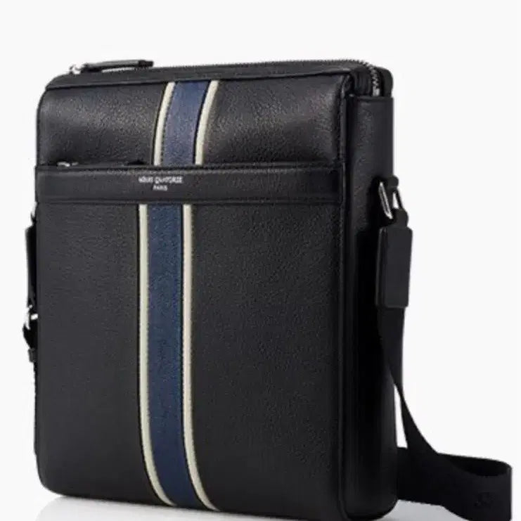 [BUNJANG] MOHE QUARTAGE Men's Crossbody Bag / [MOHE QUARTAGE] 남성 크로스백 블랙/네이비/화이트 스트라이프
