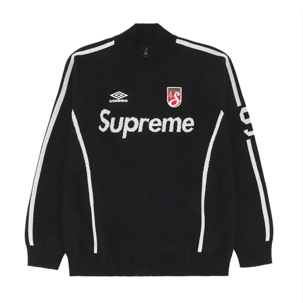 [BUNJANG] Supreme x Umbro Zip-Up Sweater Black L / 슈프림 x 엄브로 집업 스웨터 블랙 L