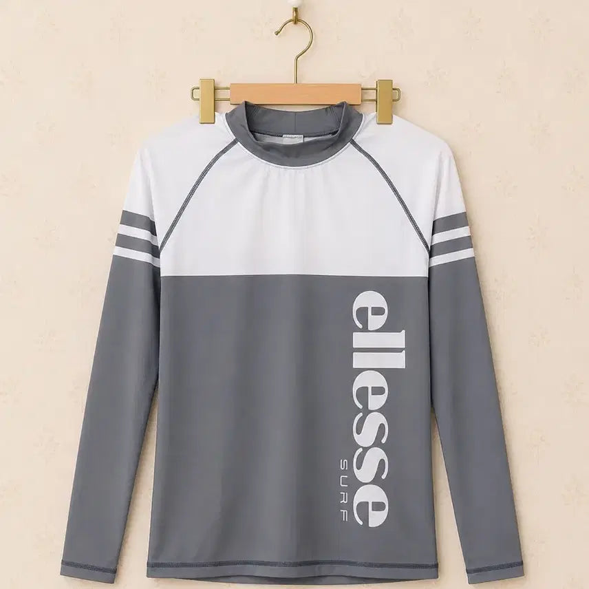 [BUNJANG] ellesse Rash Guard Grey White / 엘레쎄 래쉬가드 그레이 화이트