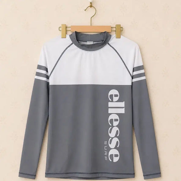 [BUNJANG] ellesse Rash Guard Grey White / 엘레쎄 래쉬가드 그레이 화이트
