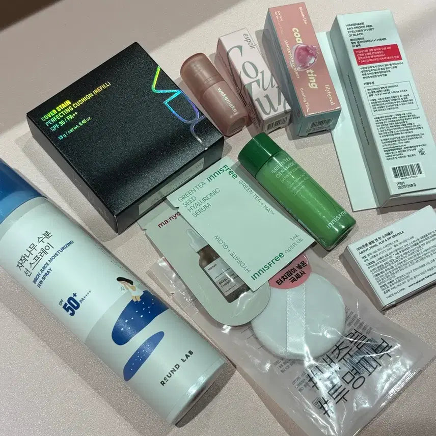 [BUNJANG] Unused Cosmetics Bundle / 미사용 화장품 일괄 (틴트세개, vdl쿠션리필, 아이라이너 등)