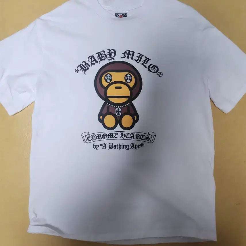 [BUNJANG] Bape x Chrome Hearts Baby Milo T-Shirt / 베이프 크롬하츠 베이비마일로 티
