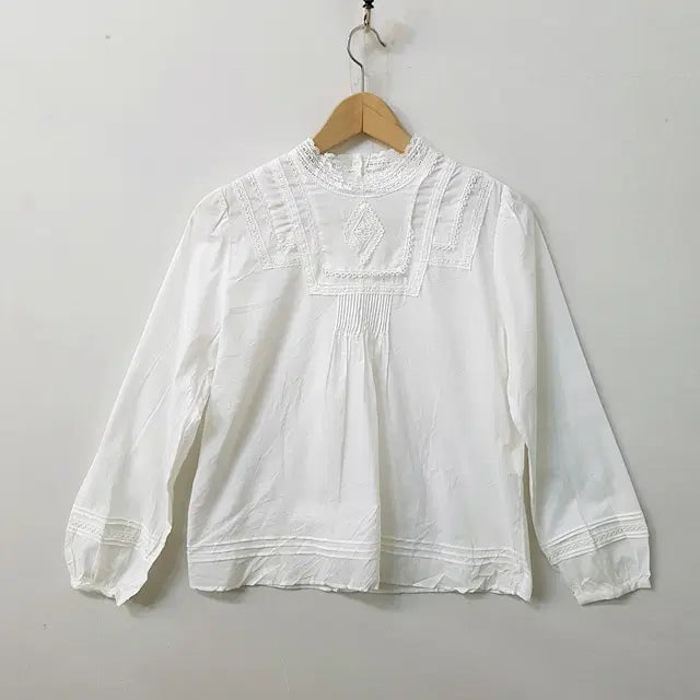 [BUNJANG] Te chi chi White Cotton Blouse / [새상품] Te chi chi 블라우스 화이트