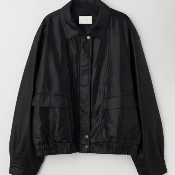 [BUNJANG] Black Leather Jacket / 블랙 래더 자켓