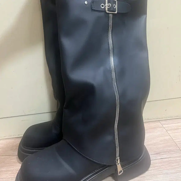 [BUNJANG] Black Long Boots / 블랙 롱부츠