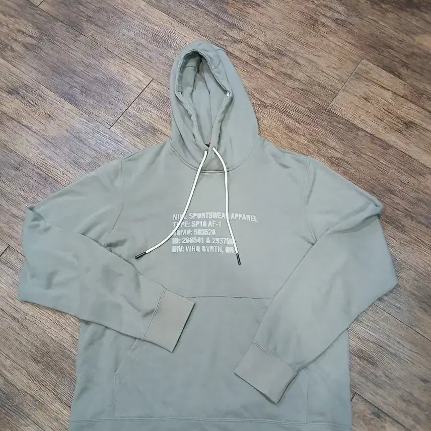 [BUNJANG] Nike Sportswear Apparel Hooded Sweatshirt Khaki / 나이키 스포트웨어 어패럴 후드티 카키