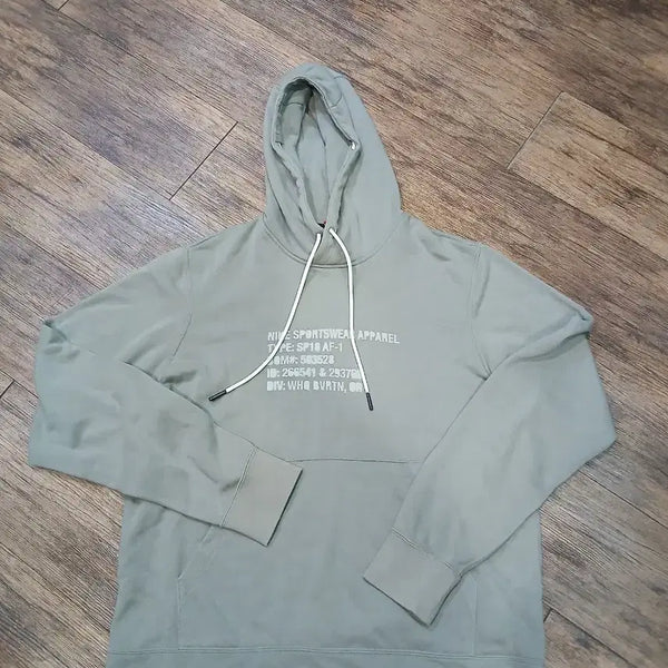 [BUNJANG] Nike Sportswear Apparel Hooded Sweatshirt Khaki / 나이키 스포트웨어 어패럴 후드티 카키