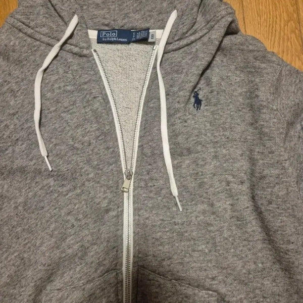 [BUNJANG] Polo Ralph Lauren Hooded Zip-Up Sweatshirt - Grey, Size S / 폴로 랄프로렌 후드집업 S