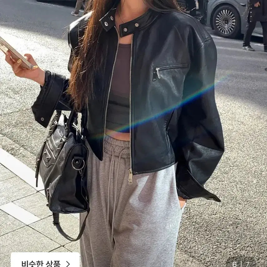 [BUNJANG] Baydeli Handmade Suede Loose Fit Jacket Black Leather Jumper / 새상품 베이델리 자체제작 스웨이드 루즈핏 자켓 블랙 레더 점퍼 아우터 바람막이 야상