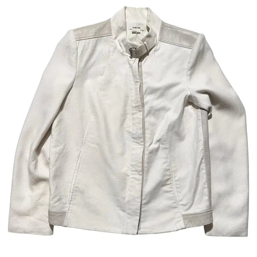 [BUNJANG] Helmut Lang Lambskin Leather Trim Jacket / [여M] 헬무트랭 램스킨 레더 트림 자켓