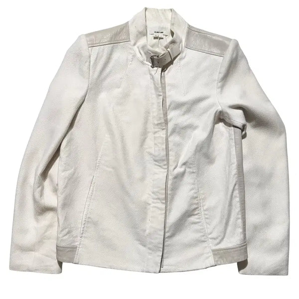 [BUNJANG] Helmut Lang Lambskin Leather Trim Jacket / [여M] 헬무트랭 램스킨 레더 트림 자켓