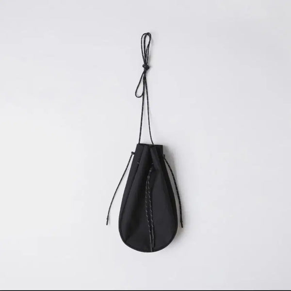 [BUNJANG] Yoshiokairyouten Drawstring Bag Black / 요시오카이류텐 드로우 스트링백 블랙
