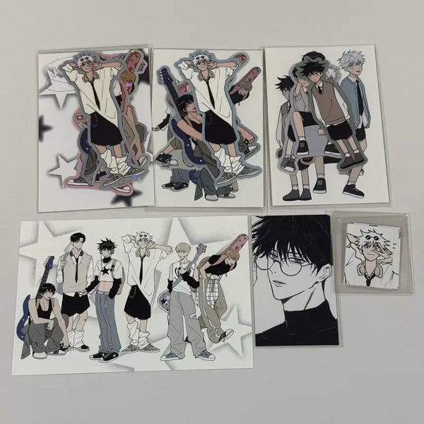 [BUNJANG] Jujutsu Kaisen Geto Suguru Y2K Shotaro Sticker Set / 주술회전 쟌님 y2k 쇼타 조각스티커 증명사진