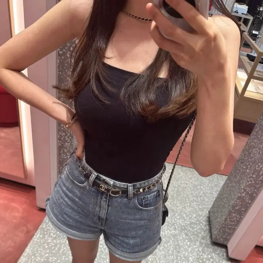 [BUNJANG] Jeje Mood High Waist Short Pants / 제제무드 하이웨스트 숏 팬츠