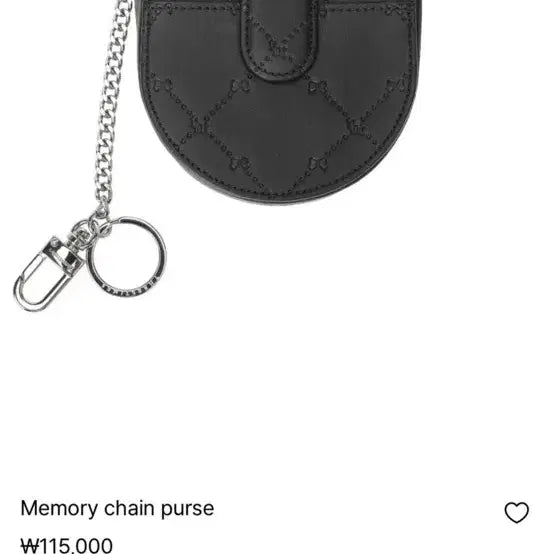 [BUNJANG] 3Times Memory Chain Card Wallet Black / 쓰리타임즈 메모리 체인 카드지갑 블랙