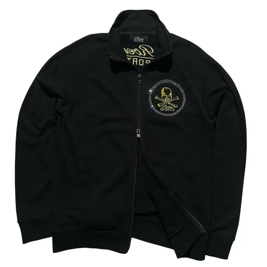 [BUNJANG] Roen Skull Two-Way Track Jacket Black / [L] Roen 로엔 스포츠 스컬 투웨이 트랙 자켓 블랙