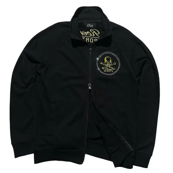 [BUNJANG] Roen Skull Two-Way Track Jacket Black / [L] Roen 로엔 스포츠 스컬 투웨이 트랙 자켓 블랙