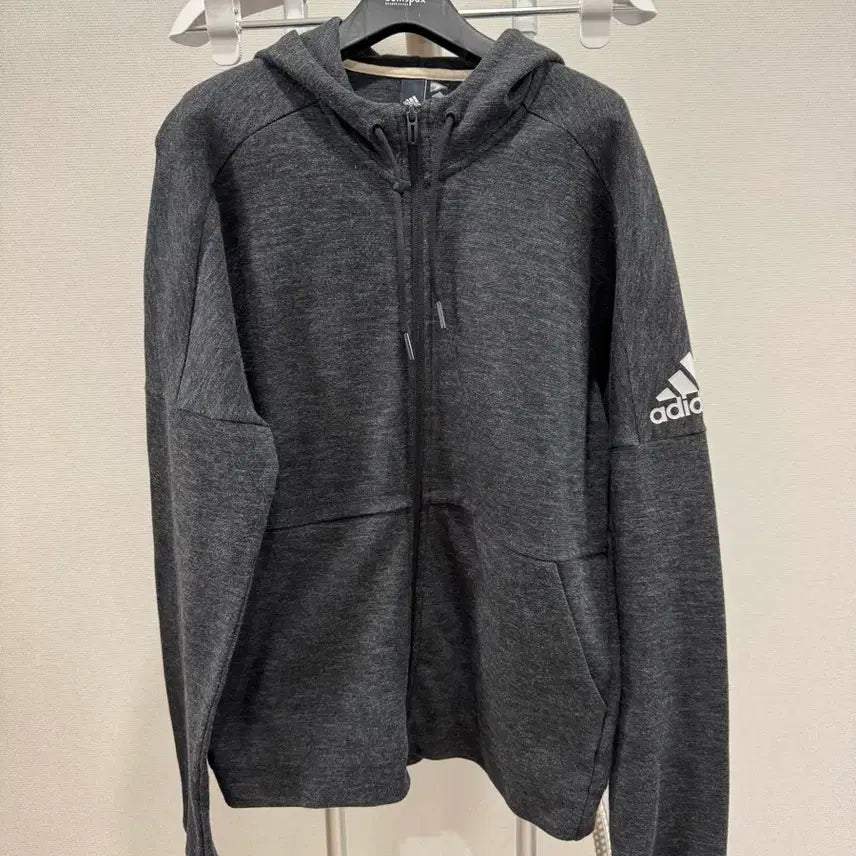 [BUNJANG] Adidas ID Stadium FZ Hoodie Full-Zip Sweatshirt Grey L / 아디다스 후드집업 L사이즈