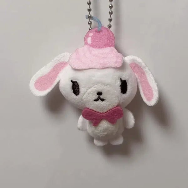 [BUNJANG] Sanrio Whip Cream Shiro-Usagi Plush Keychain / 산리오 휘핑크림 시로우사 인형 키링