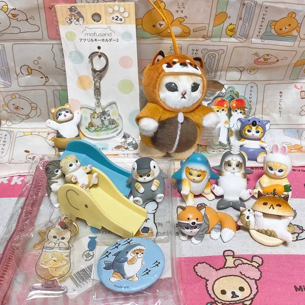 [BUNJANG] Mofusand Bundle Set Figures, Gachapon, Plush Toy, Acrylic Keychain / [일괄판매] mofusand 모프샌드 모후산도 피규어 가챠, 인형, 아크릴 키링