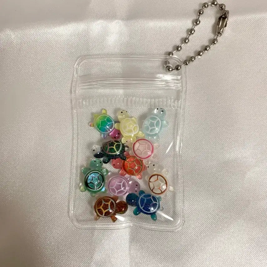 [BUNJANG] Glitter Lucky Turtle Keychain / 글리터 행운 거북이 키링