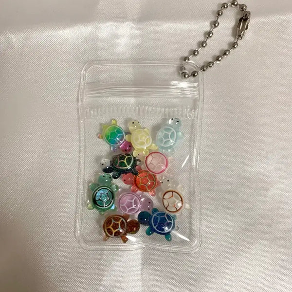 [BUNJANG] Glitter Lucky Turtle Keychain / 글리터 행운 거북이 키링