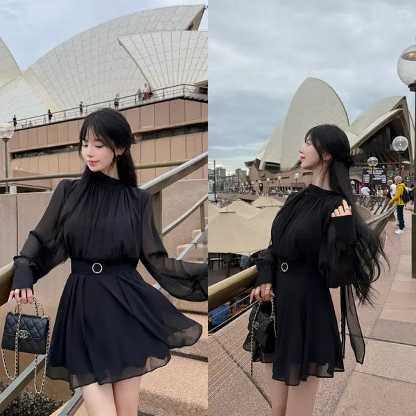 [BUNJANG] May Yun Veil Silk Blouse & Miniskirt Set-up (M) / 메이윤 베일 실크 블라우스 미니스커트 셋업 M